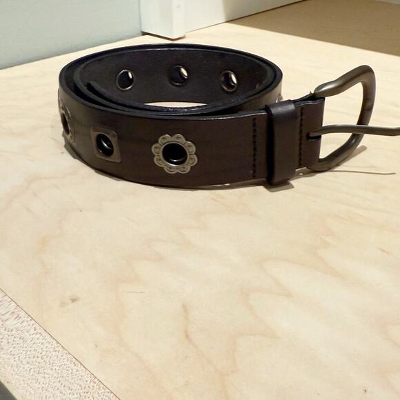 Fossil Belt Leather Multicolor Grommets Ladies Sz S Boho Unique NWOT￼ - Picture 4 of 10